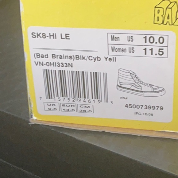 Vans Bad Brains sk8-hi - Picture 15 of 15